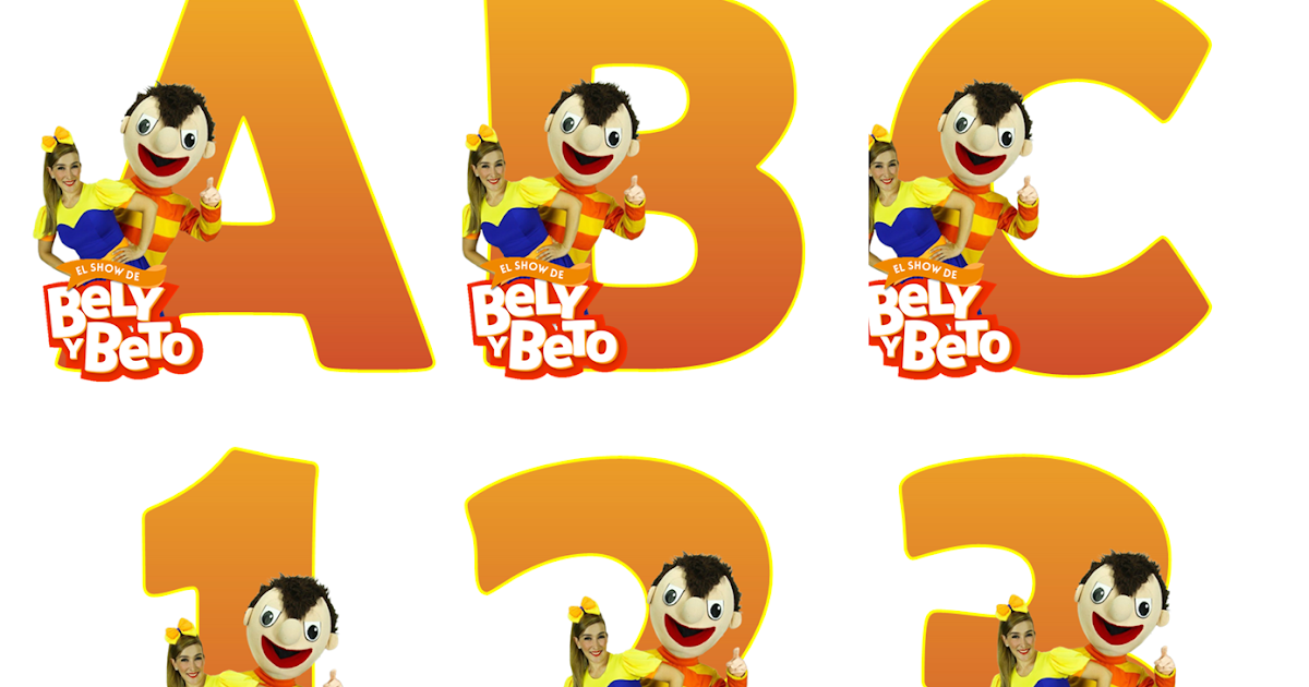 Kits imprimibles gratis Abecedario Bely y Beto