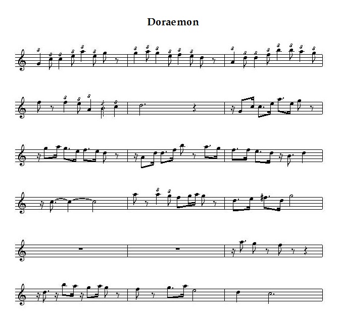 Harmonica Tab Doraemon (Tremolo Diatonic Midi Note) The Harmonica