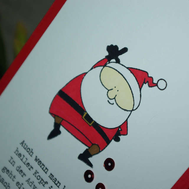 [DIY] Last Minute Weihnachtskarte Frecher Weihnachtsmann