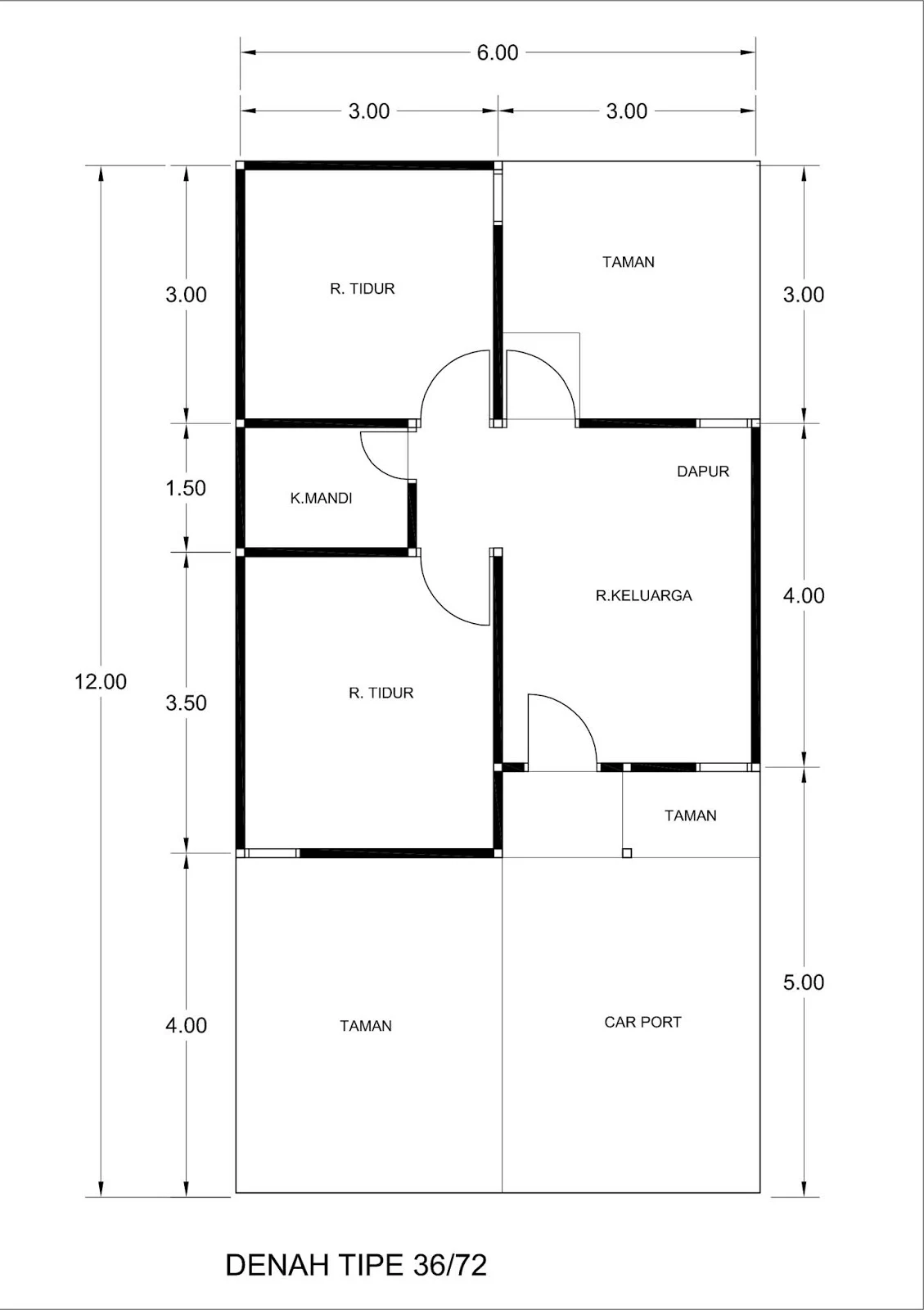 Rumah Type 36 [𝓙𝓪𝓼𝓪 𝓢𝓲𝓽𝓮 𝓟𝓵𝓪𝓷]