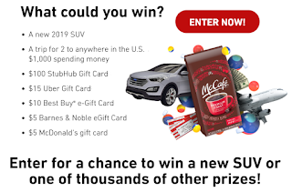 Mccafe Gift Card Instant Win Giveaway 300 Winners Win