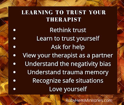 Learning to trust your therapist