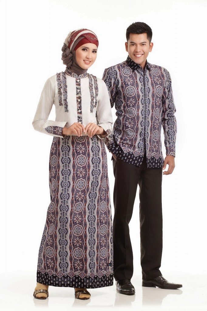 Foto koleksi model baju batik pria dan wanita couple unik 