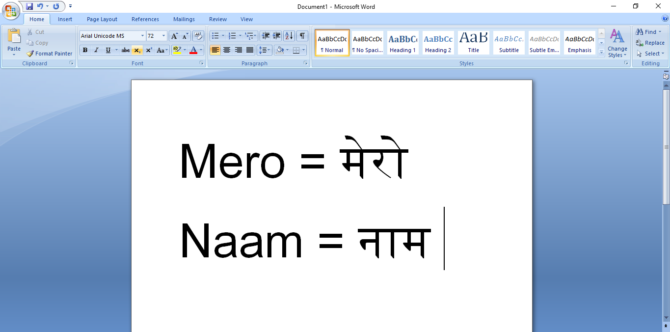 How to type in Nepali in Laptop