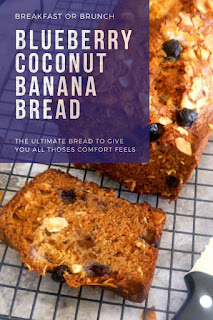 It's Baking Day! Try my tender and fluffy Blueberry Coconut Banana Bread. One bite won't be enough! - Slice of Southern