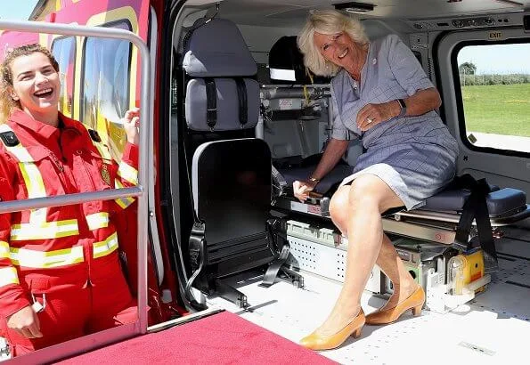 The Duke and Duchess of Cornwall visited Tintagel Castle. The Duchess visited the Cornwall Air Ambulance base in Newquay