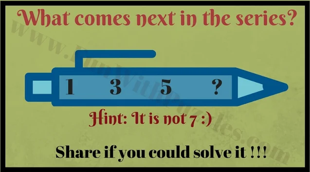 1 3 5 ? Hint: It is not 7. What comes next in the number series?