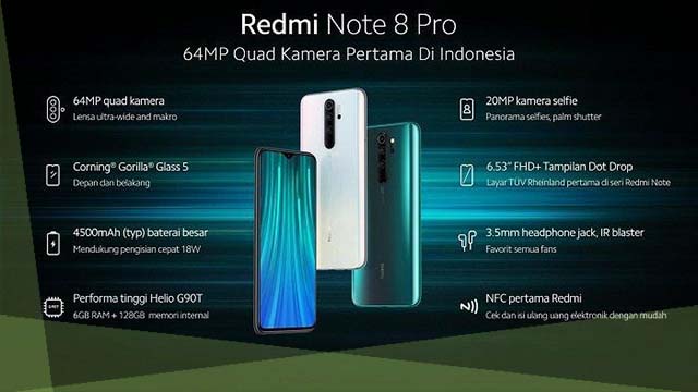 Spesifikasi Redmi Note 8 Pro