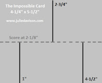 The Impossible Card Template ~ www.juliedavison.com
