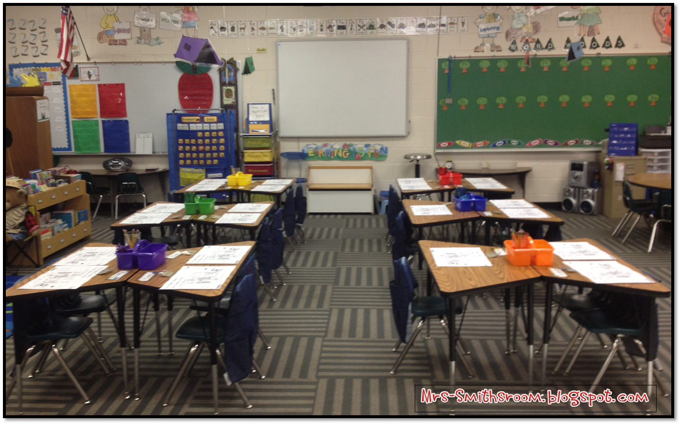 Mrs. Smith's Room Table Organization