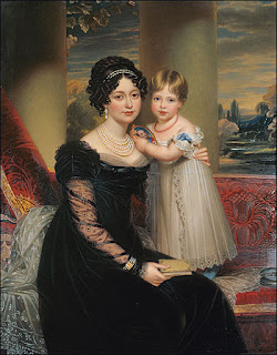 The Duchess of Kent and Victoria by Henry Bone, 1824