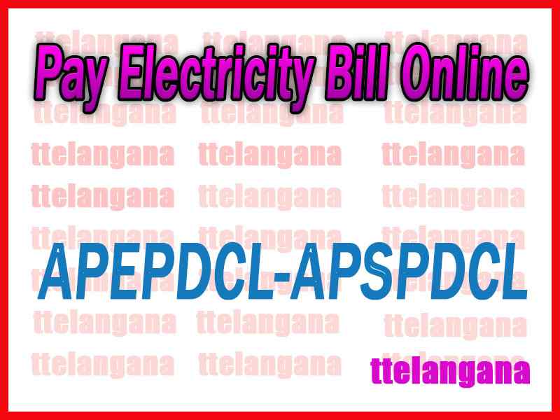 Pay Ap Electricity Bill Online Apepdcl Apspdcl Electricity Bill