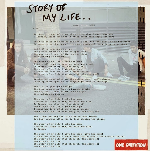 One Direction: Story Of My Life lyrics!