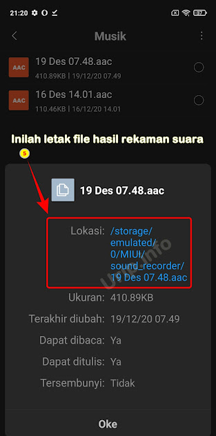 Letak File Hasil Rekaman Suara Hp Xiaomi (Redmi Note) - Urip dot Info