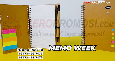 Souvenir Memo Notes Week N-805, Merchandise Memo Daur Ulang Week N-805 di Tangerang