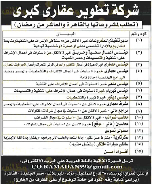 وظائف اهرام الجمعة 22-10-2021 | وظائف جريدة الاهرام اليوم على وظائف دوت كوم