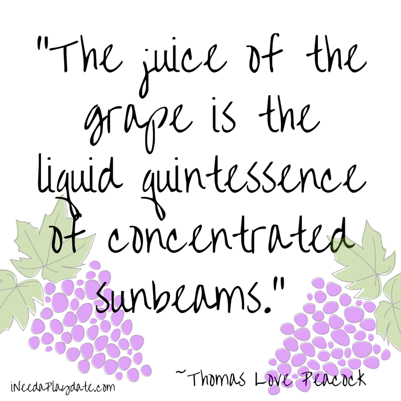 The juice of the grape...