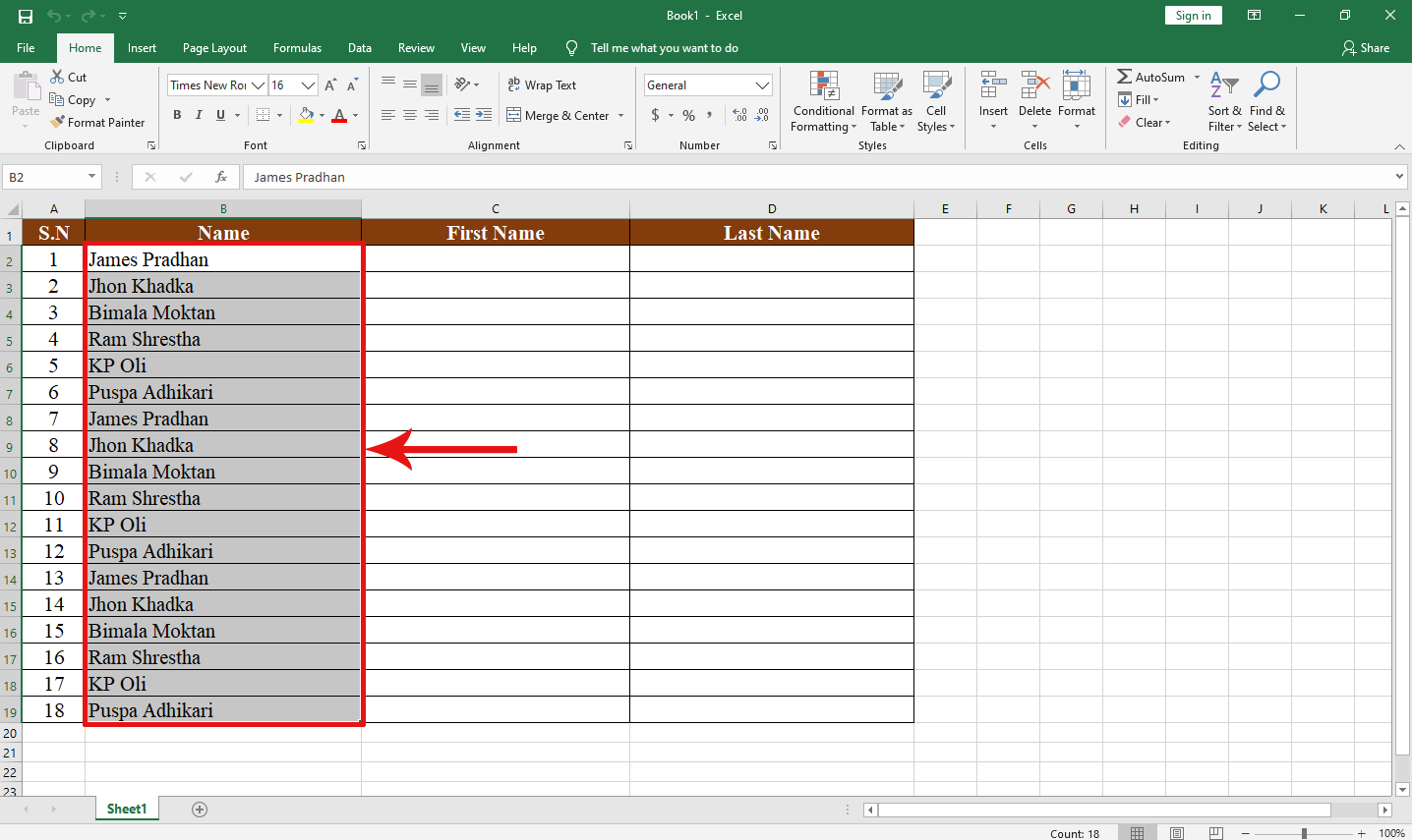 Easy & Quick Way to Merge and Split Column/Row Data in Excel Share 4