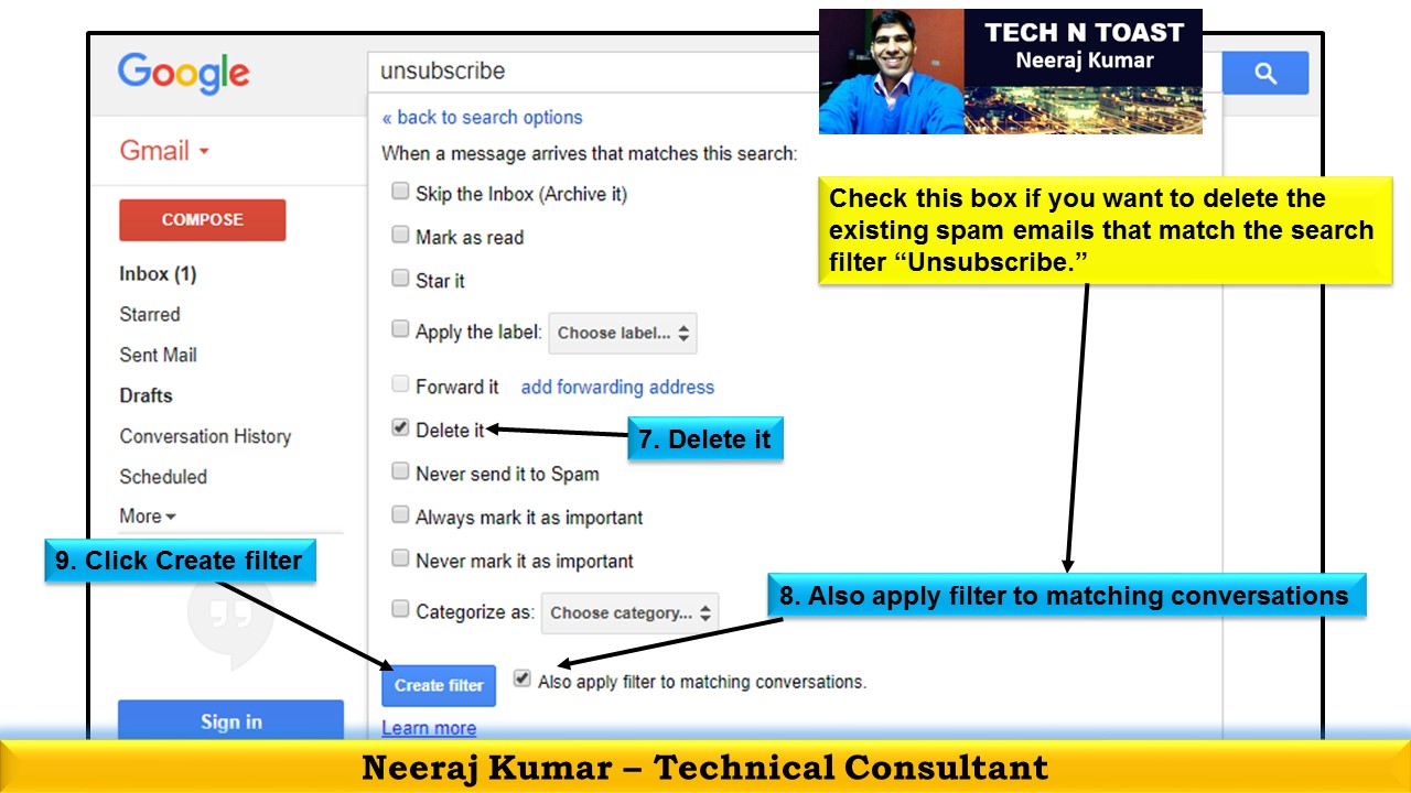 Delete all Spam, Newsletters, and Promotional emails in Gmail - Tech N