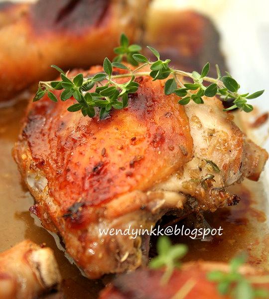 Table for 2.... or more Fennel Thyme Honey Roasted Chicken