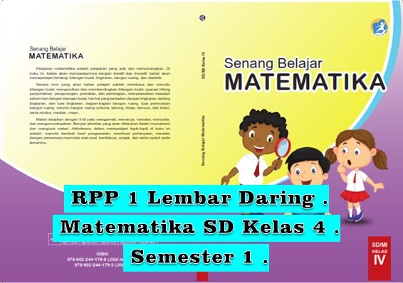 Download RPP Satu Halaman Daring MTK Kelas 4 Semester 1