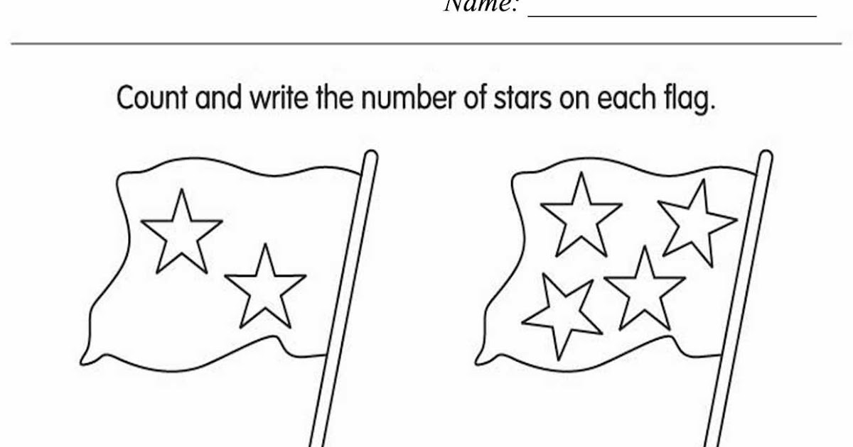 Kids Page: Count the Stars Worksheet | Simple Math Worksheets
