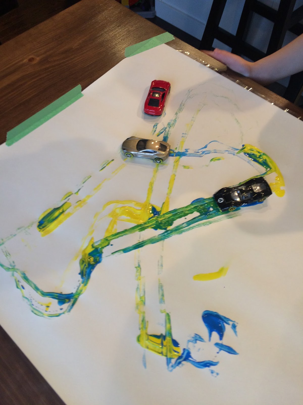 Marissa's Mommy Moments: Painting with Cars