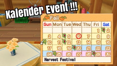 Kalender Event Harvest Moon Hero Of Leaf Valley Id Harvest