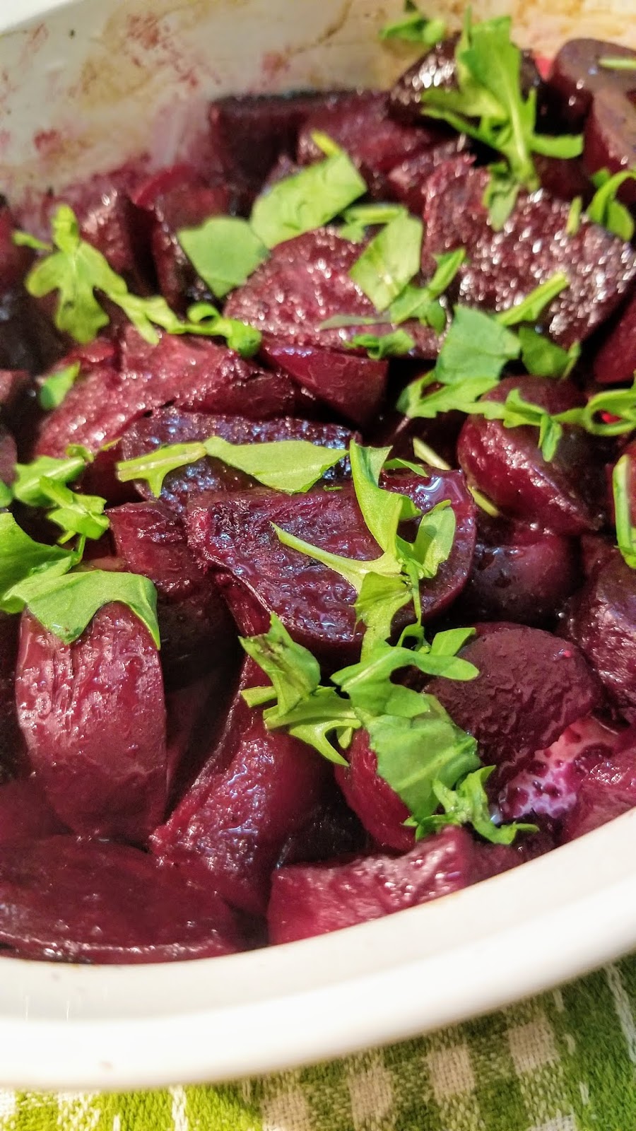 Hot and Cold Running Mom Just my Stuff Balsamic Roasted Beets (or