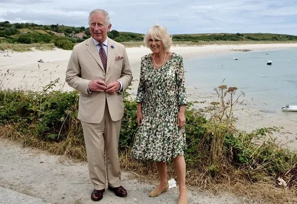 Prince Charles and Camilla, Duchess of Cornwall visited Isles of Scilly and met with and those on holiday on the island