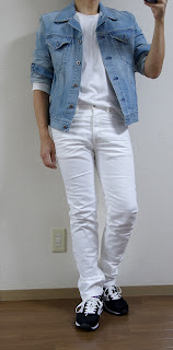 ゆるりブログ: DIESEL(ディーゼル) 久々のホワイトデニム。絶妙なラインが魅力のディーゼルBUSTERの白パンツを着こなす