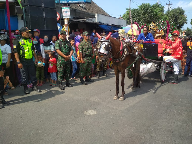 Koramil Manisrenggo Amankan Gelar Budaya Sdekah Bumi Loh Jinawi