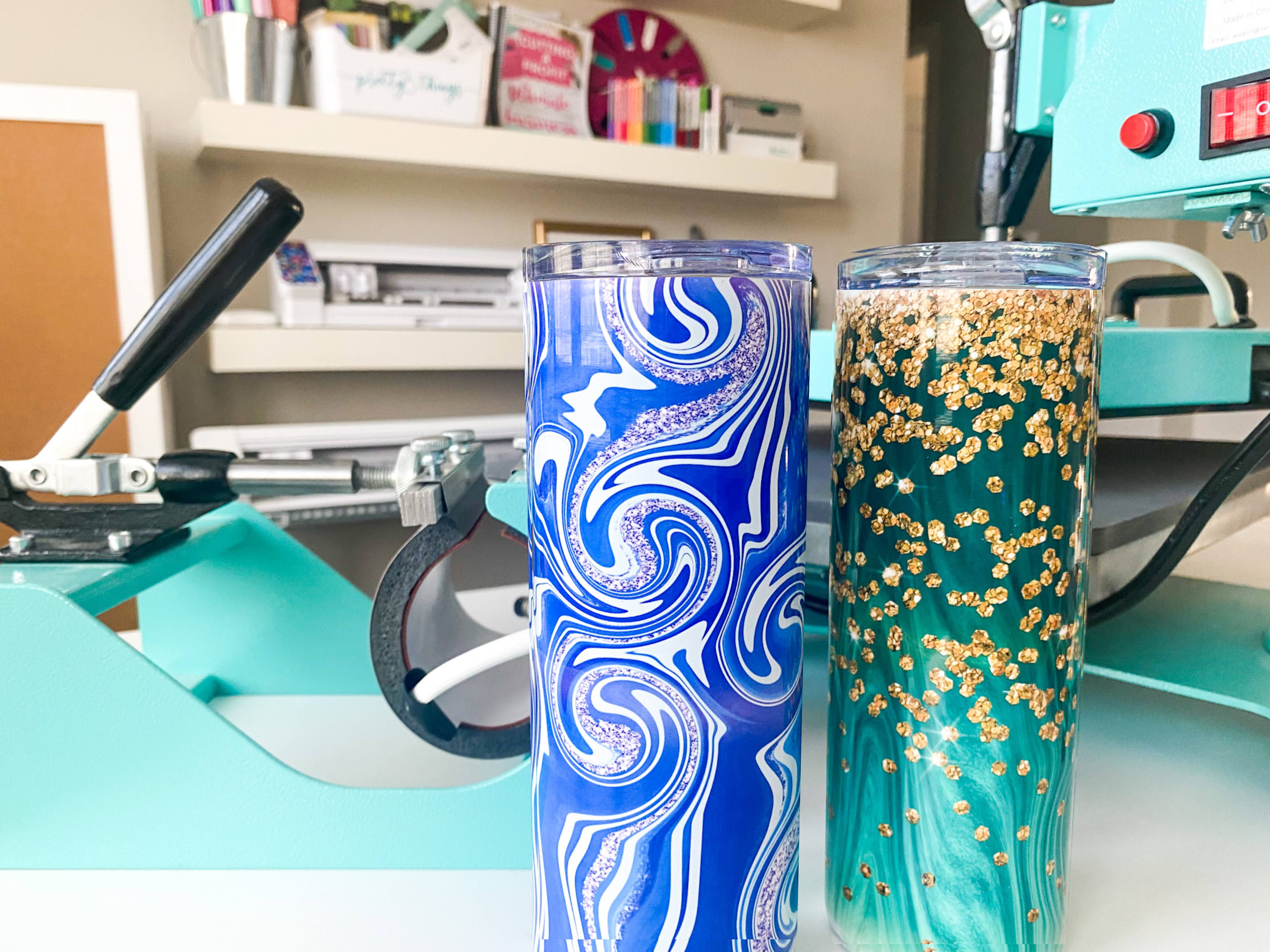 How to Add Glitter to Sublimation Tumblers (No Epoxy Needed