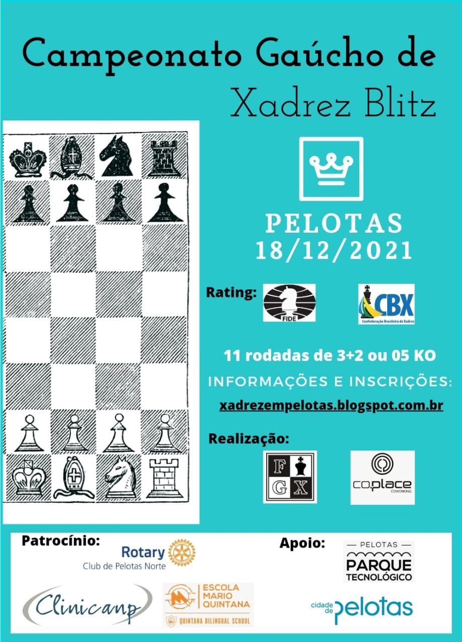 Torneio Aberto de Xadrez Cidade de Porto Alegre 249 anos