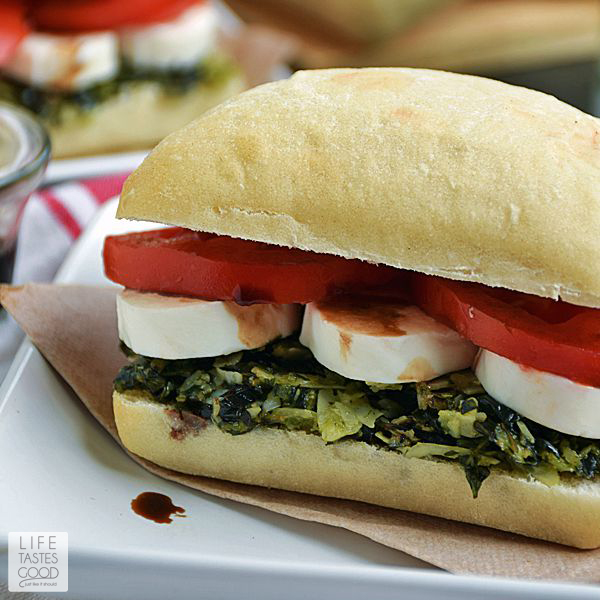 Caprese Sandwich Recipe | Life Tastes Good