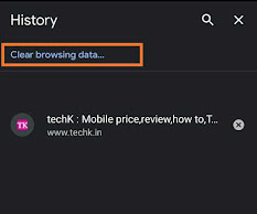 Clear cache from web browser 3