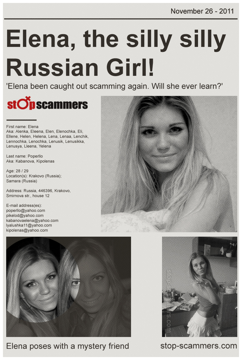 Elena The Russian Scammer