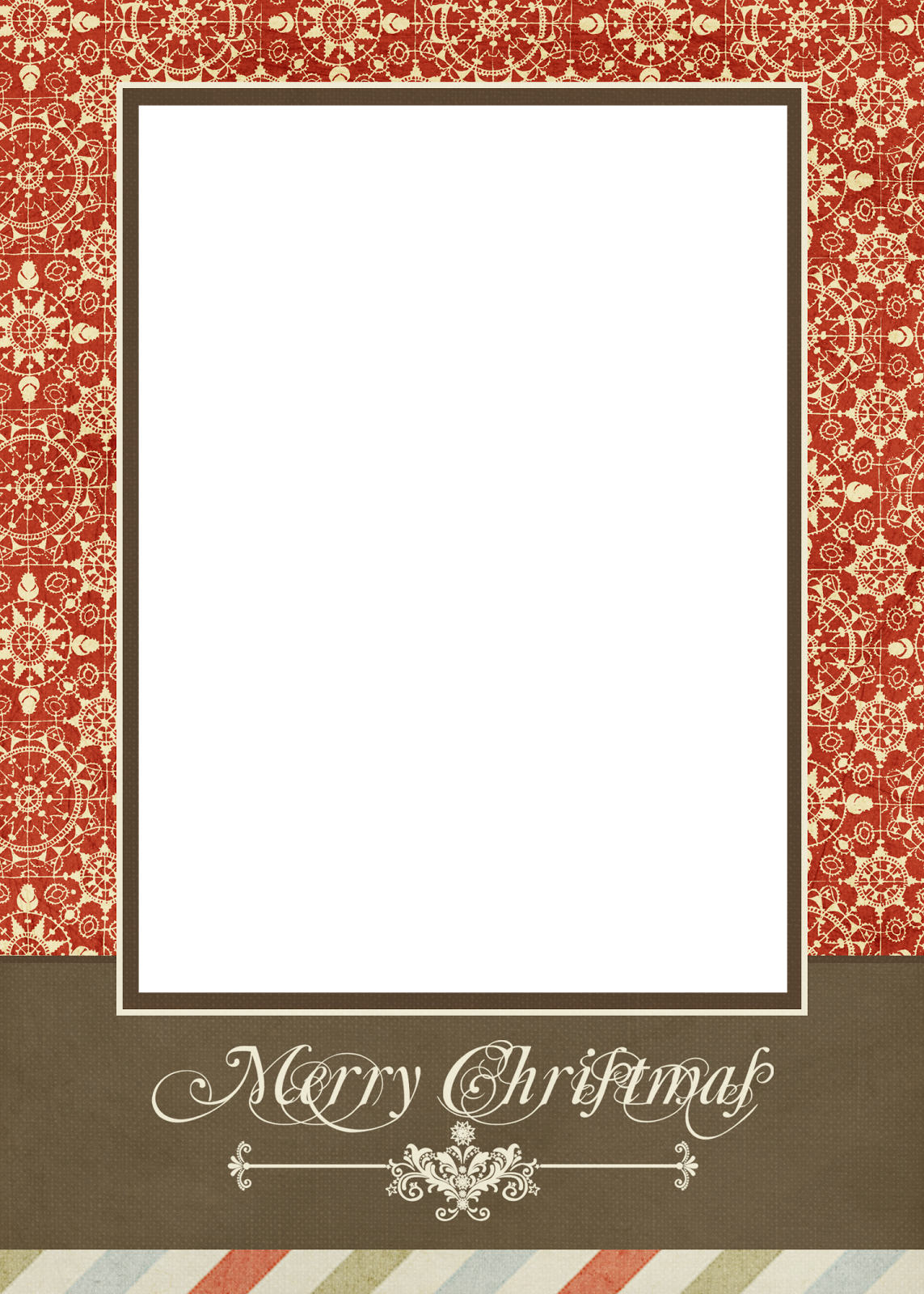 Vintage Christmas Card Templates Free