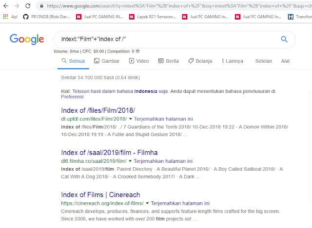 cara mencari file google dork cara mencari file google dork
