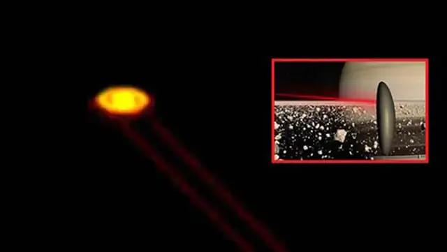 Rayos láser desconocidos son disparados desde Saturno hacia el espacio profundo