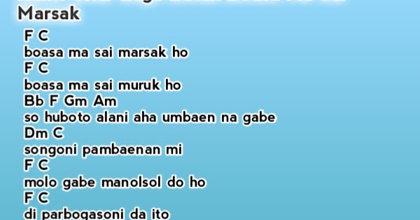 Cord Gitar Lagu Batak Batak Nese