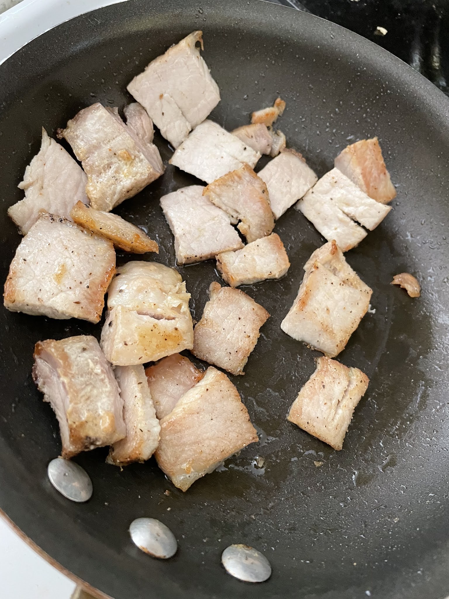 LEFFtovers Pork Chop Curry Penne