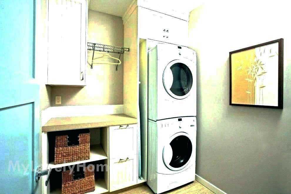 Stackable Washer And Dryer Cabinet Washing Machine Placement