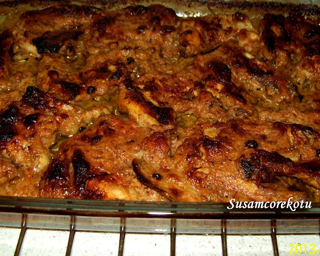 Yemek Tarifleri FIRINDA YOĞURT SOSLU TAVUK KELEBEK (SIRT PİRZOLA )