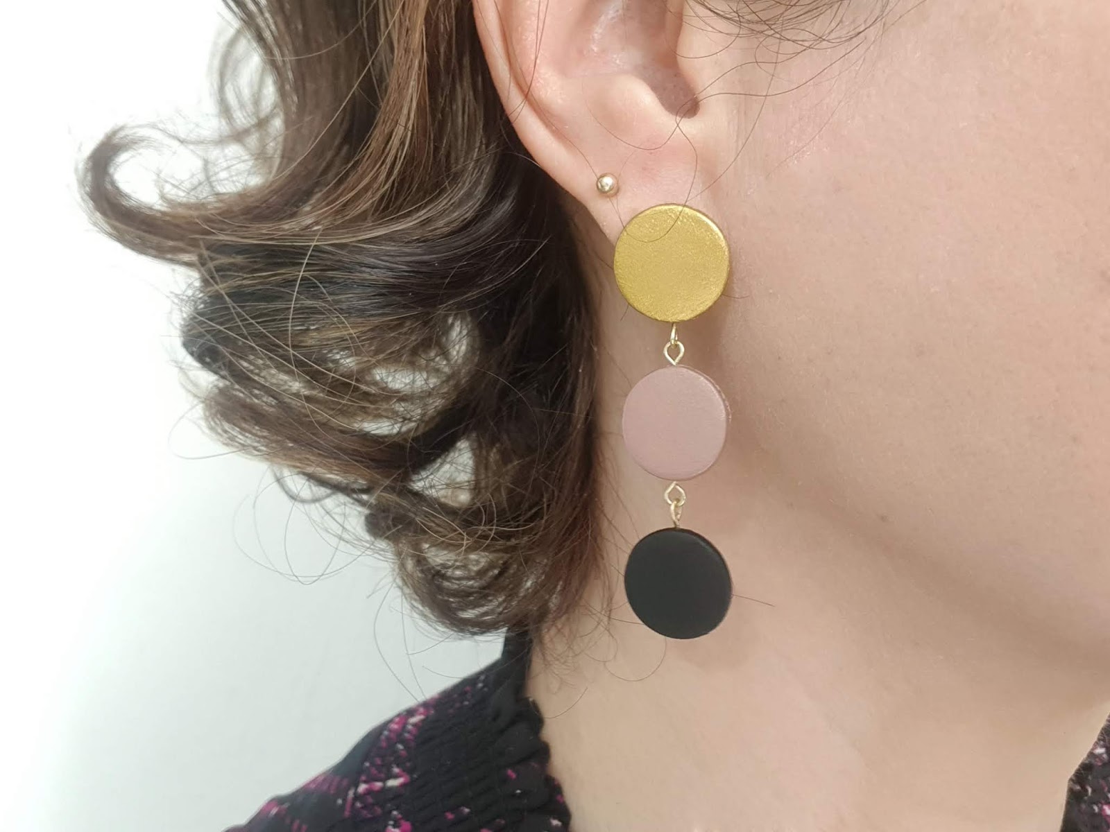 DIY Minimalist Drop Earrings