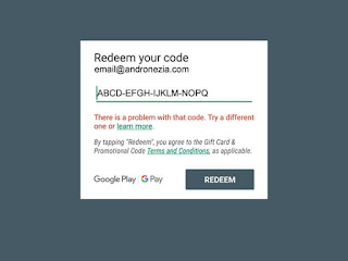 Cara Mengatasi Google Play Code Tidak Bisa Di Redeem