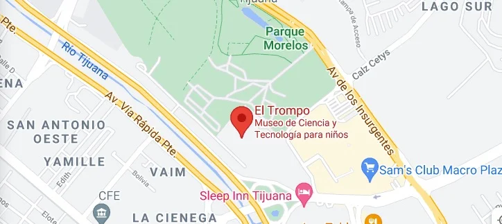 Mapa de Ubicación Audiorama el Trompo Feria Tijuaja