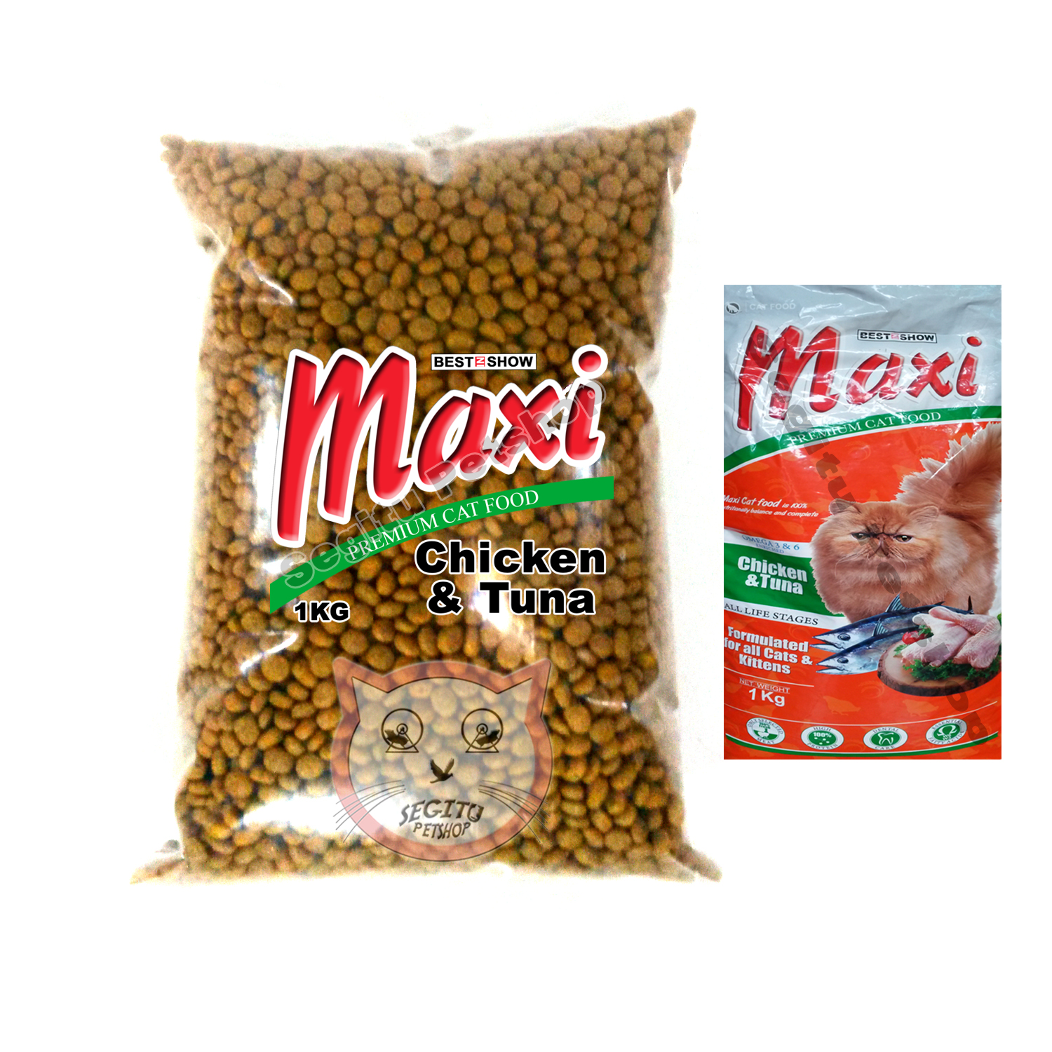 Men's Shoe Makanan Kucing MAXI CAT 20Kg Cat Food