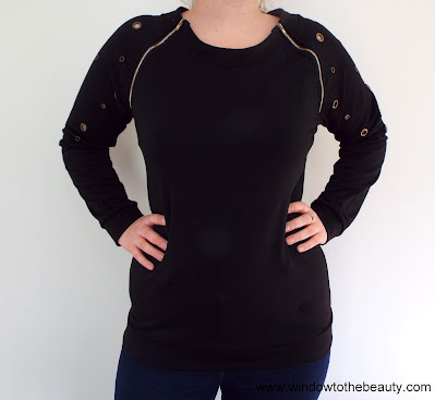 rosegal black sweater review