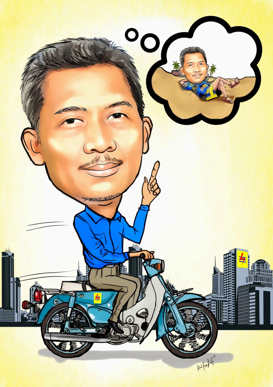 Gambar Kartun Motor Jadul Wallpaper
